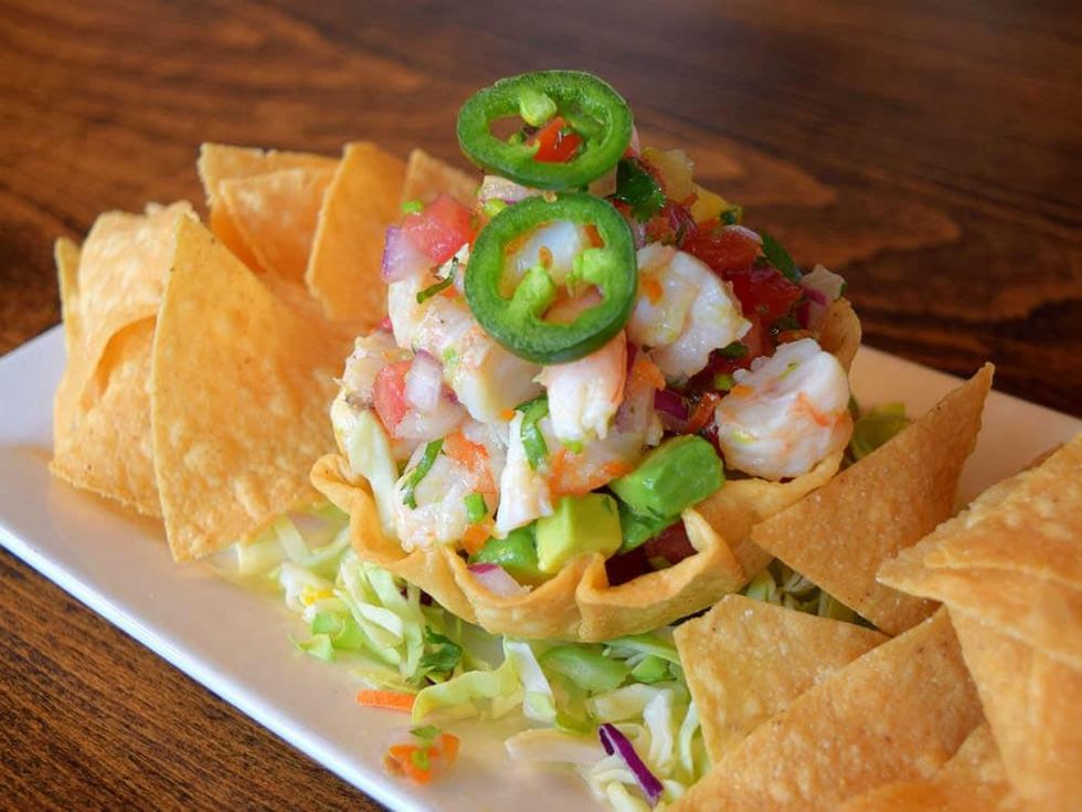 Thirsty Lion shrimp ceviche