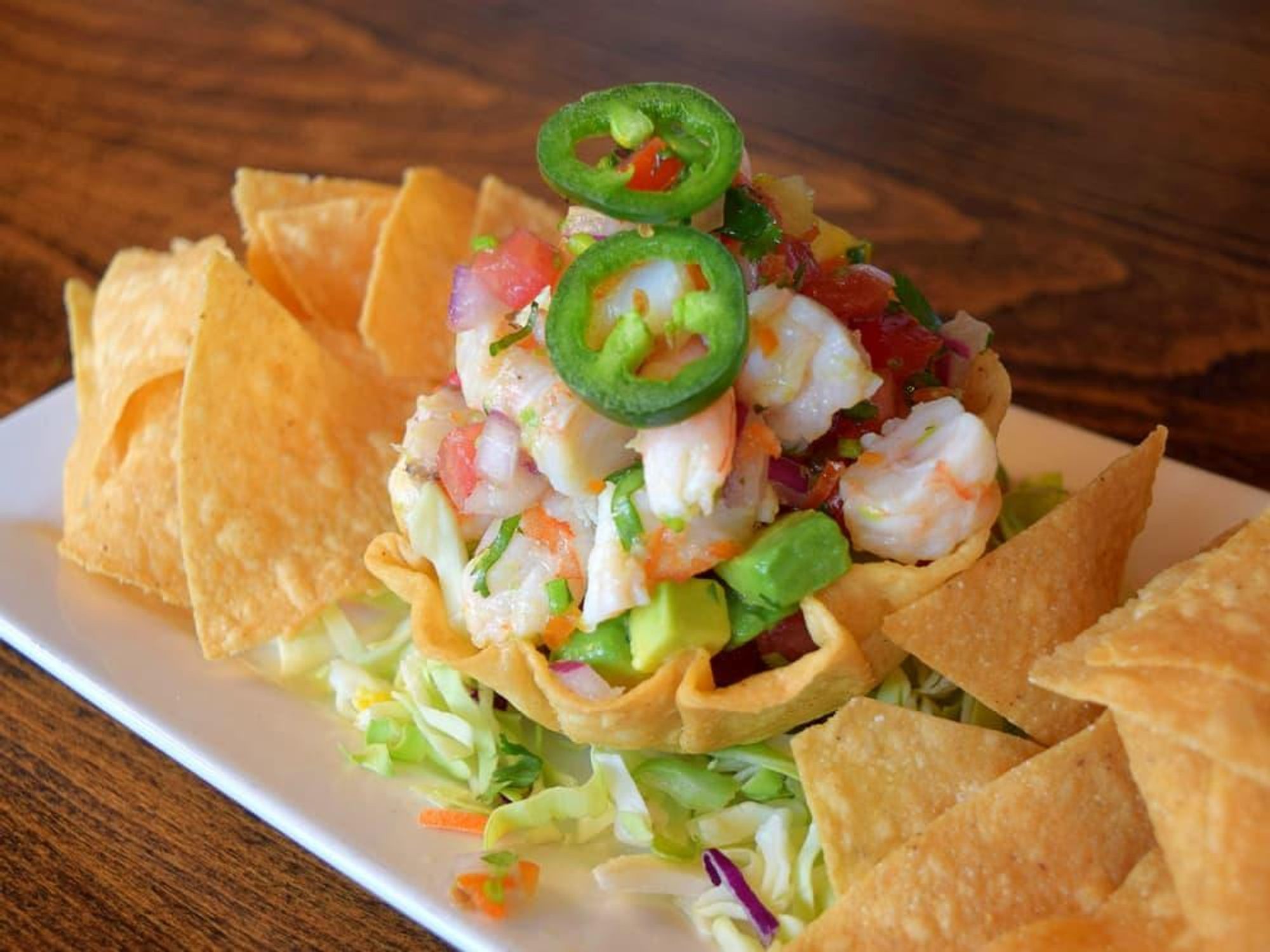 Thirsty Lion shrimp ceviche