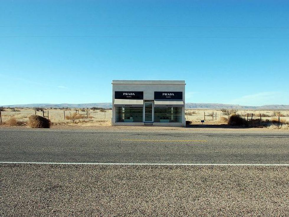 Prada Marfa art installation proves irresistible to vandals