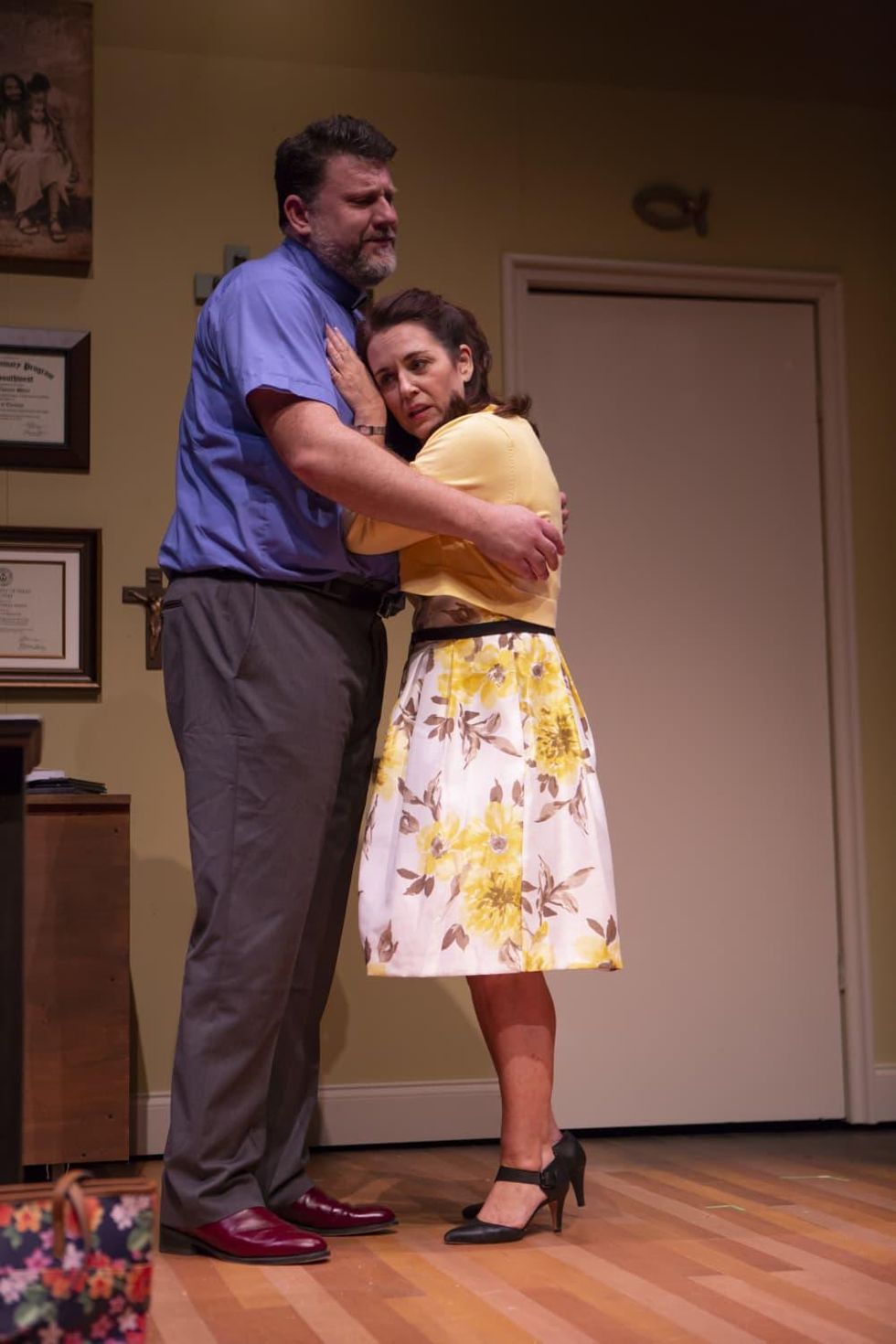 Thomas Ward & Shannon McGrann in Hand To God at WaterTower Theatre