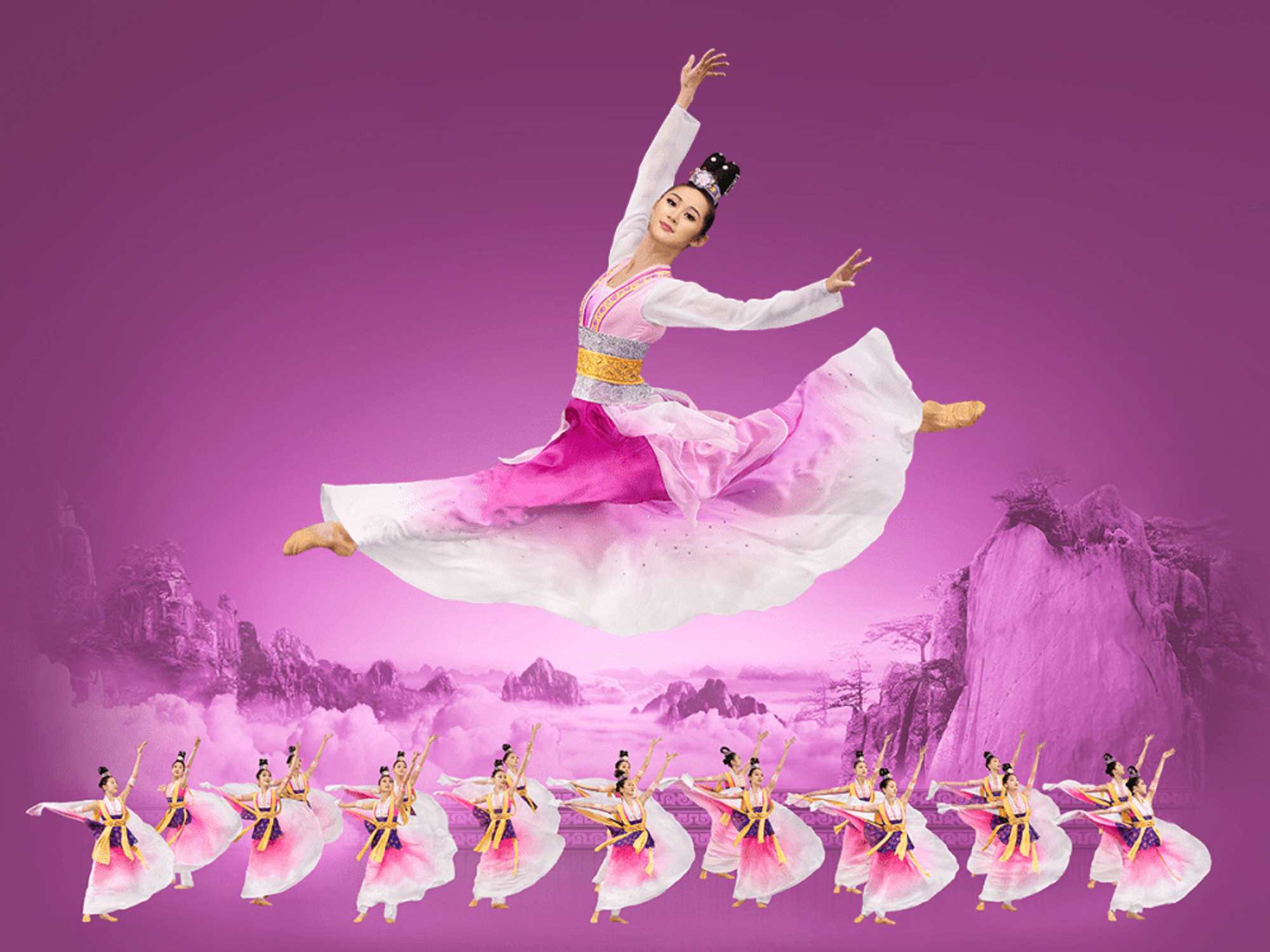 Through music, song, folk dances, animated backdrops and story telling, Shen Yun journeys through 5,000 years of Chinese history.