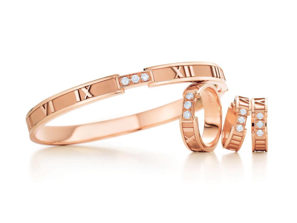 Tiffany & Co. Atlas jewelry collection launch New York September 2013 Atlas bangle, ring, earrings