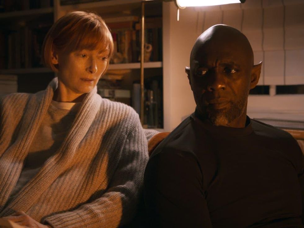 Tilda Swinton and Idris Elba in Three Thousand Years of Longing