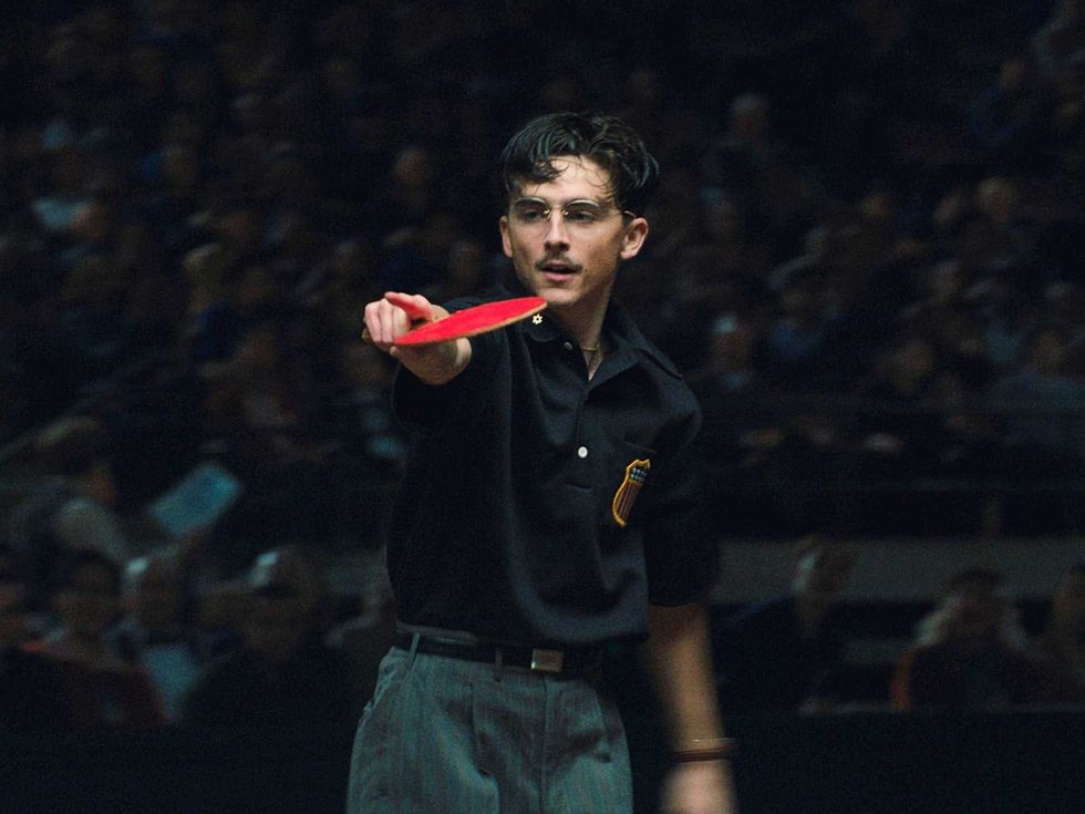 Timoth\u00e9e Chalamet in Marty Supreme