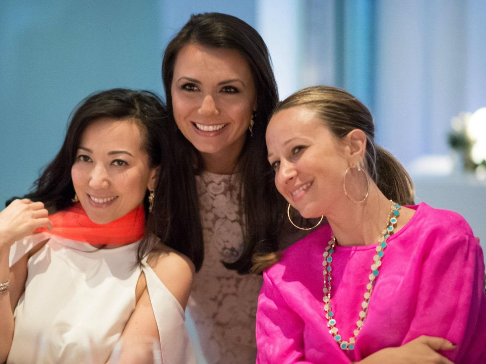 Tina Craig, Kimberly Schlegel Whitman, Jennifer Meyer, private joule dinner party