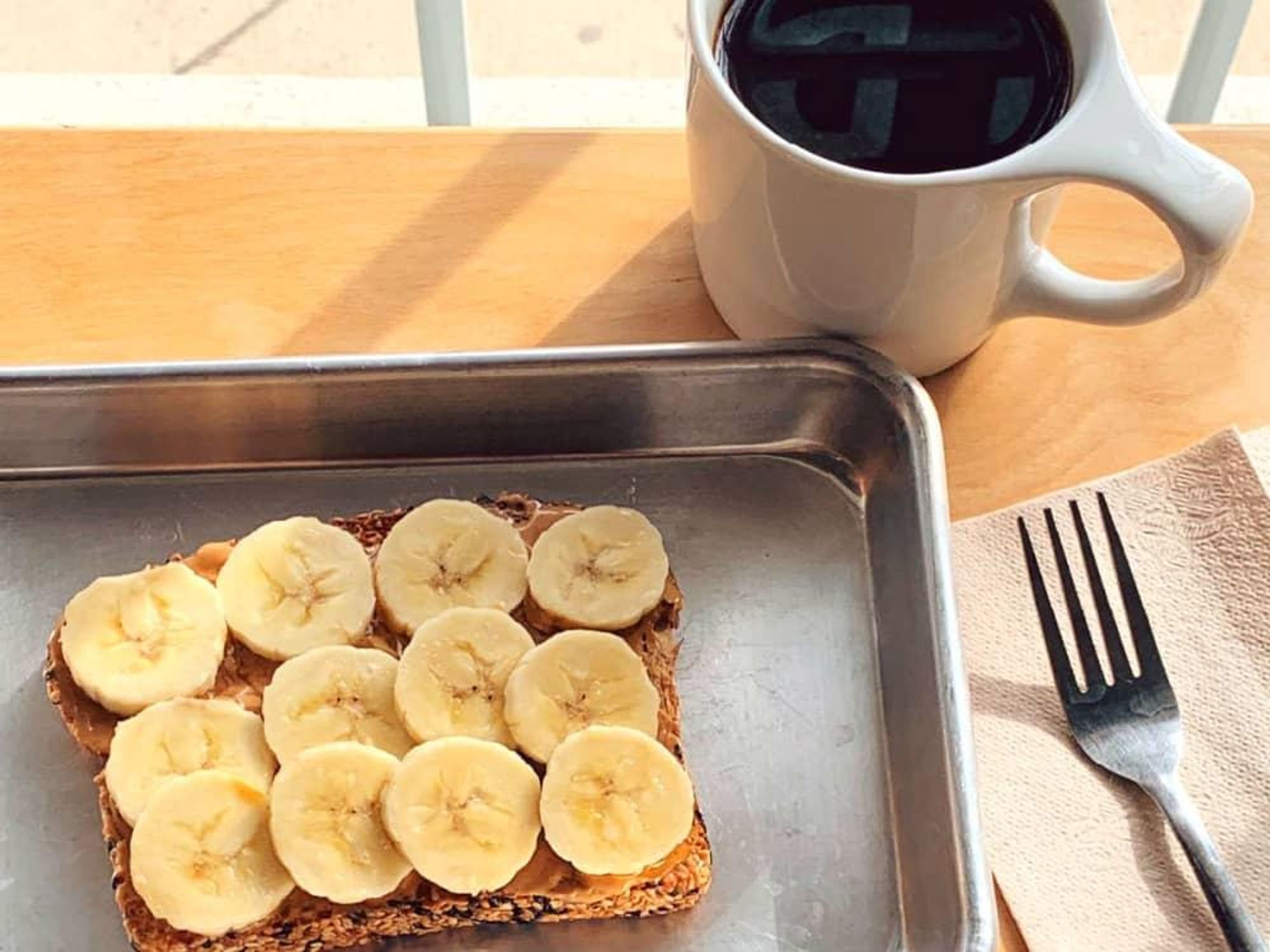 toast peanut butter banana
