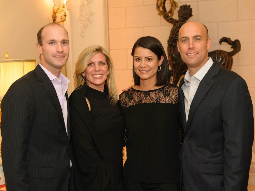 Todd and Courtney Westerburg, Claire and Stephen Raggio, trains of northpark sponsor party