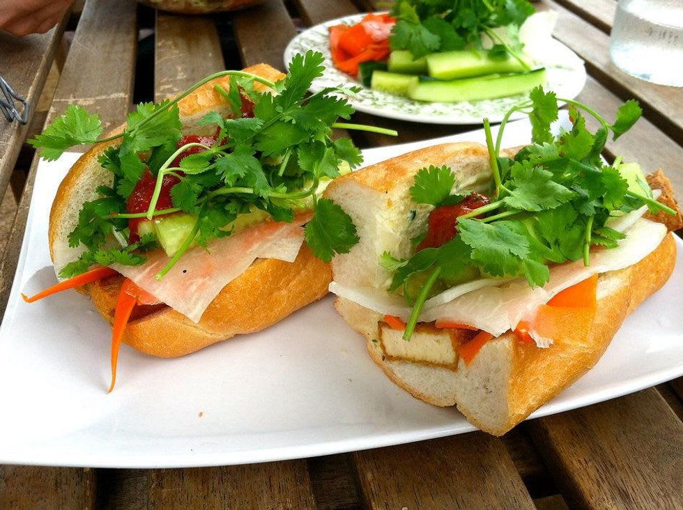 Tofu banh mi at Mot Hai Ba restaurant in Dallas