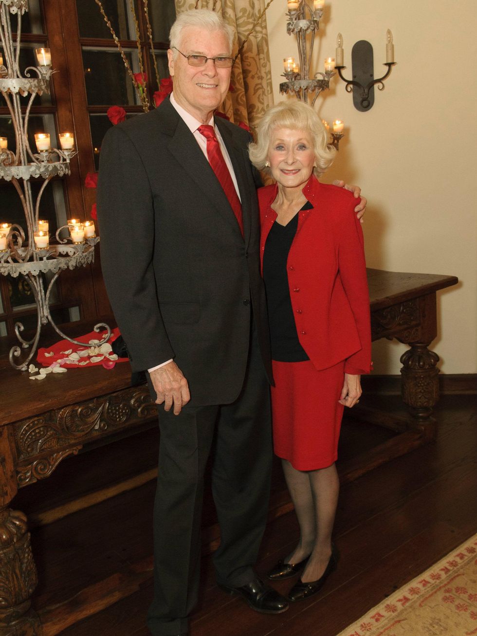 Tom & Phyllis McCasland, vday at the arboretum