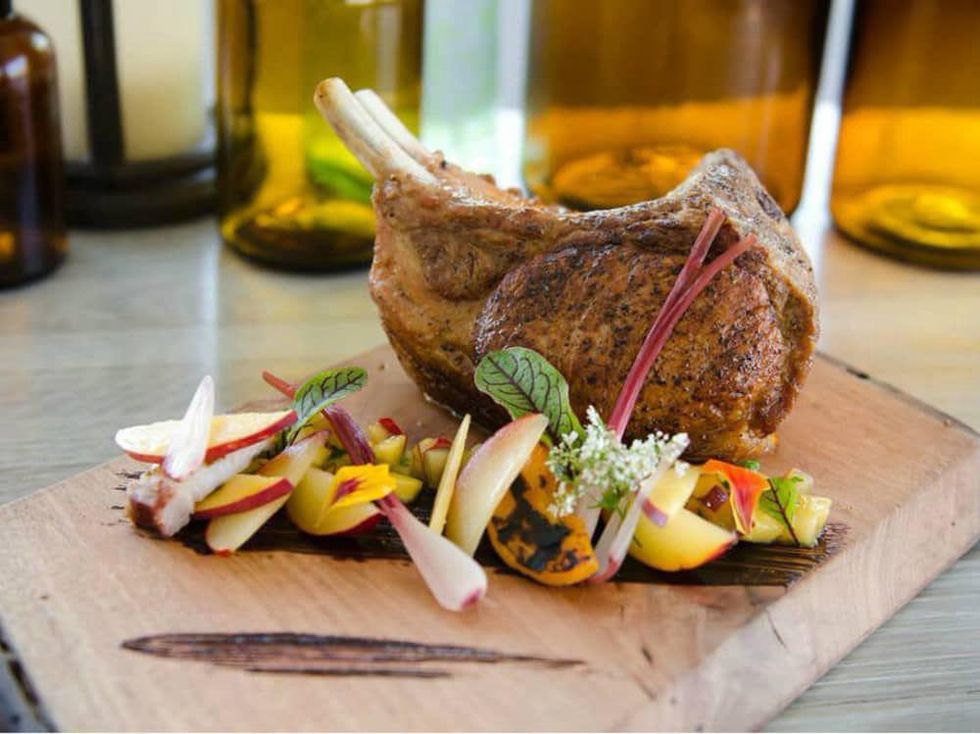 Tomahawk pork chop at Proof + Pantry in Dallas