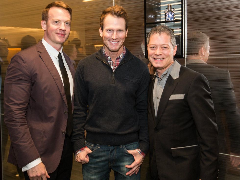 tony Medley, John Terlingo and Matthew Simon, zegna opening