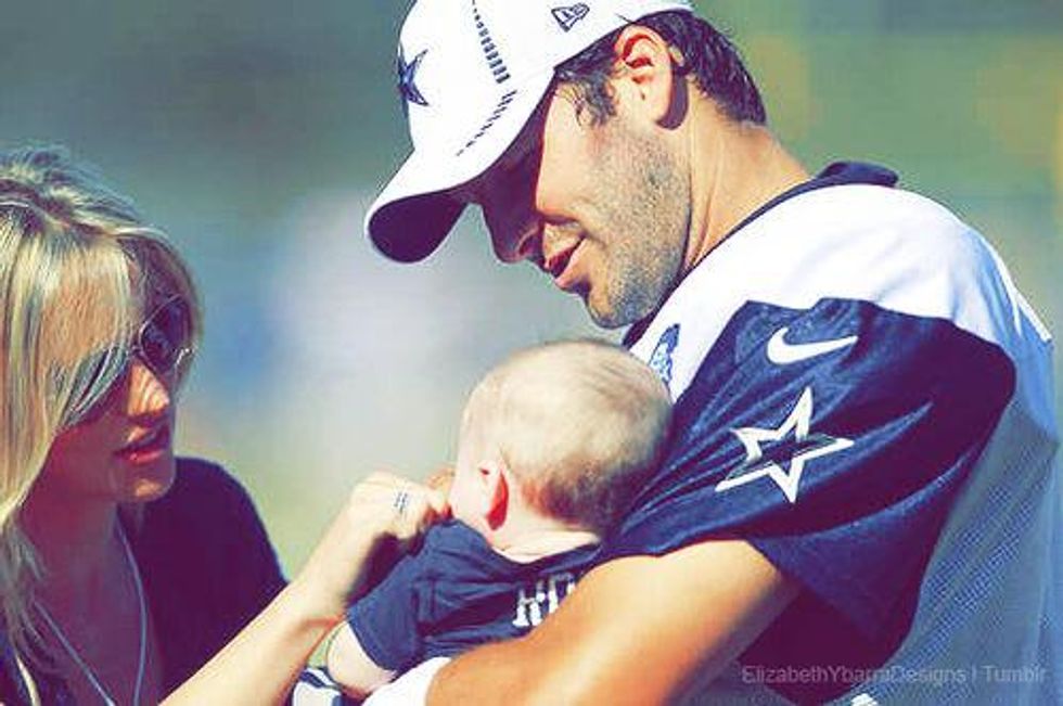 Tony Romo, Hawkins Romo and Candace Crawford