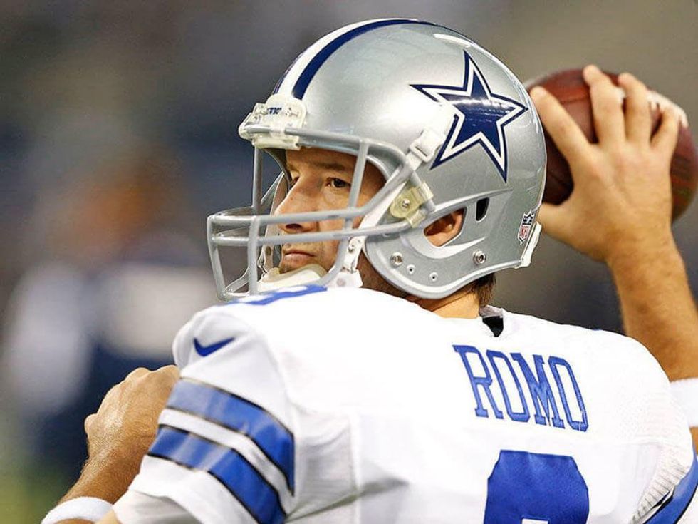Tony Romo of the Dallas Cowboys