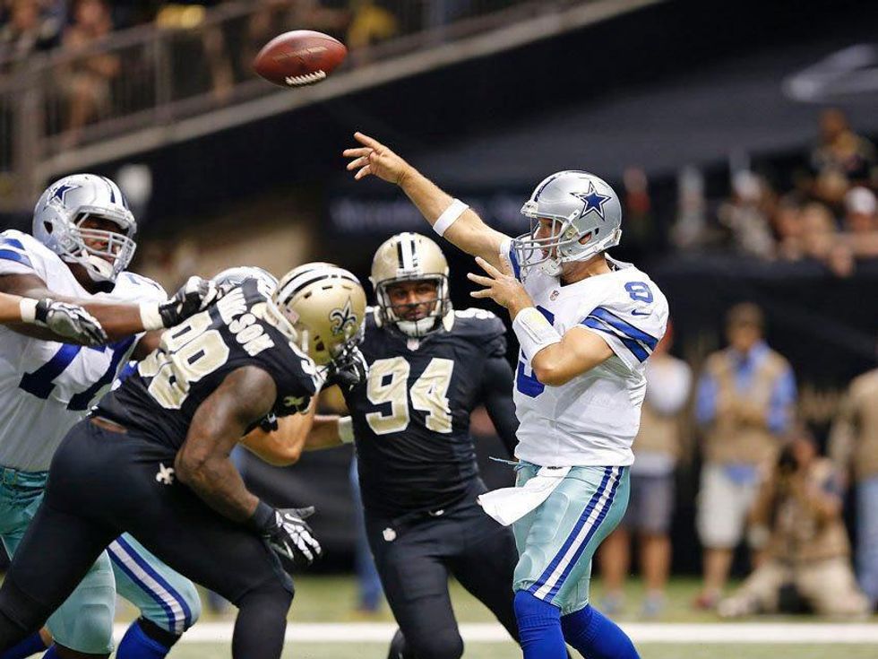 Tony Romo of the Dallas Cowboys