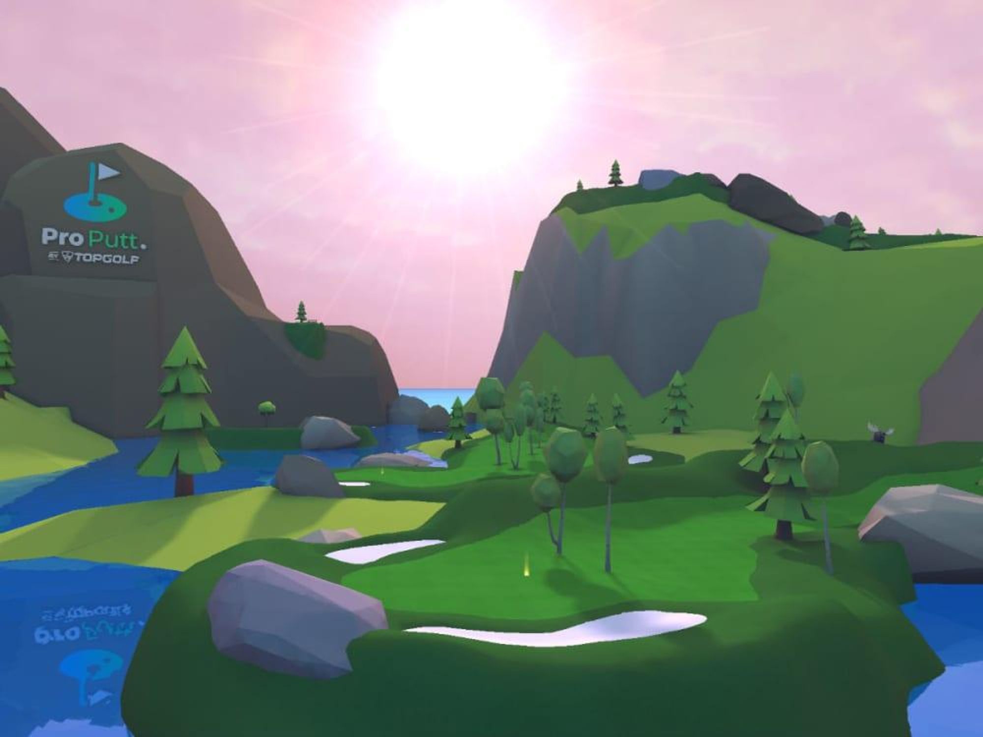 TopGolf virtual reality game