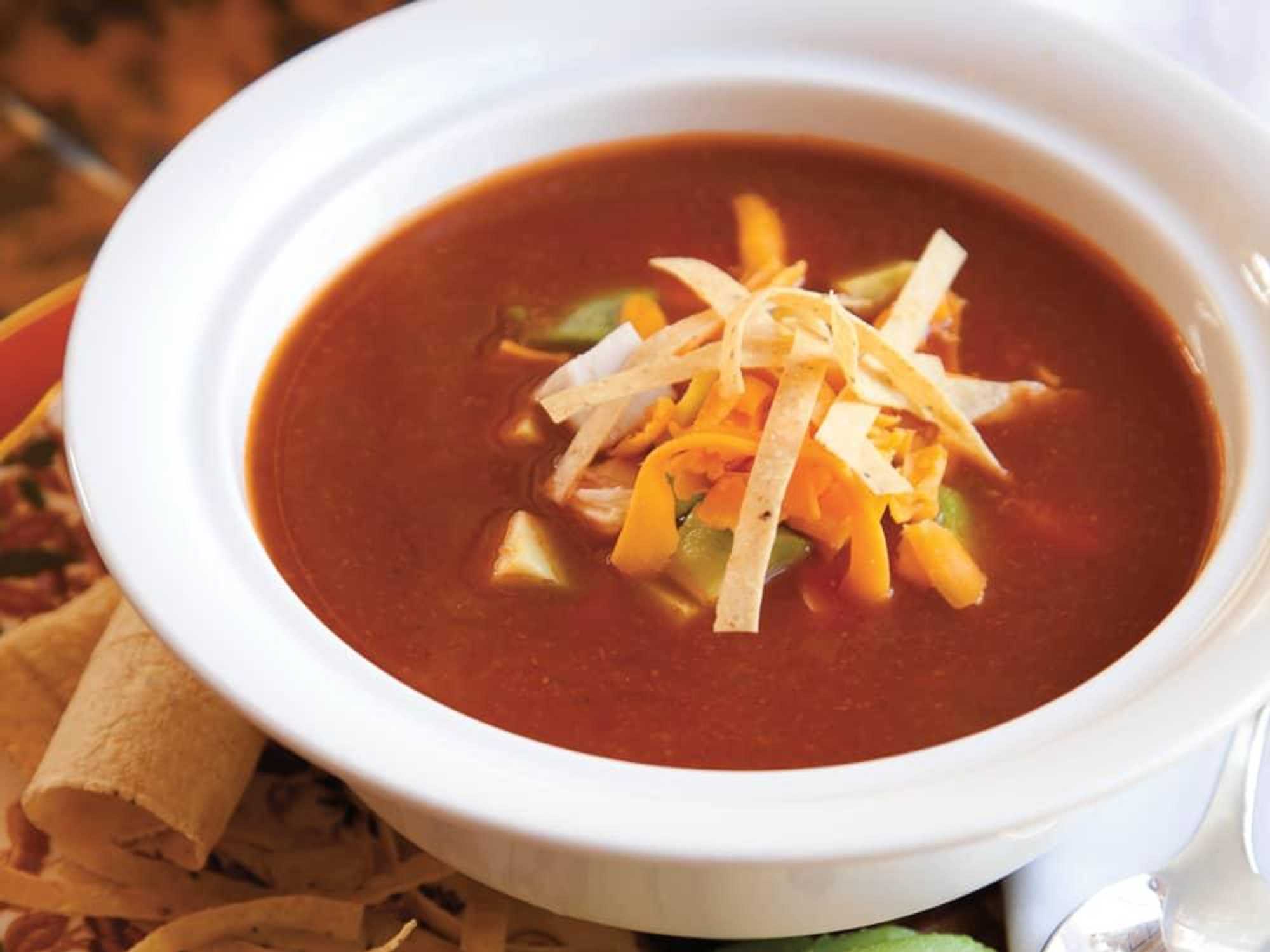 Tortilla soup from Rosewood Mansion on Turtle Creek