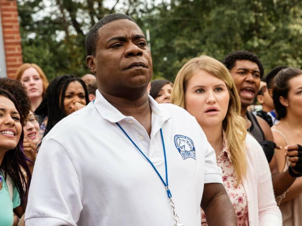 Tracy Morgan and Jillian Bell in Fist Fight