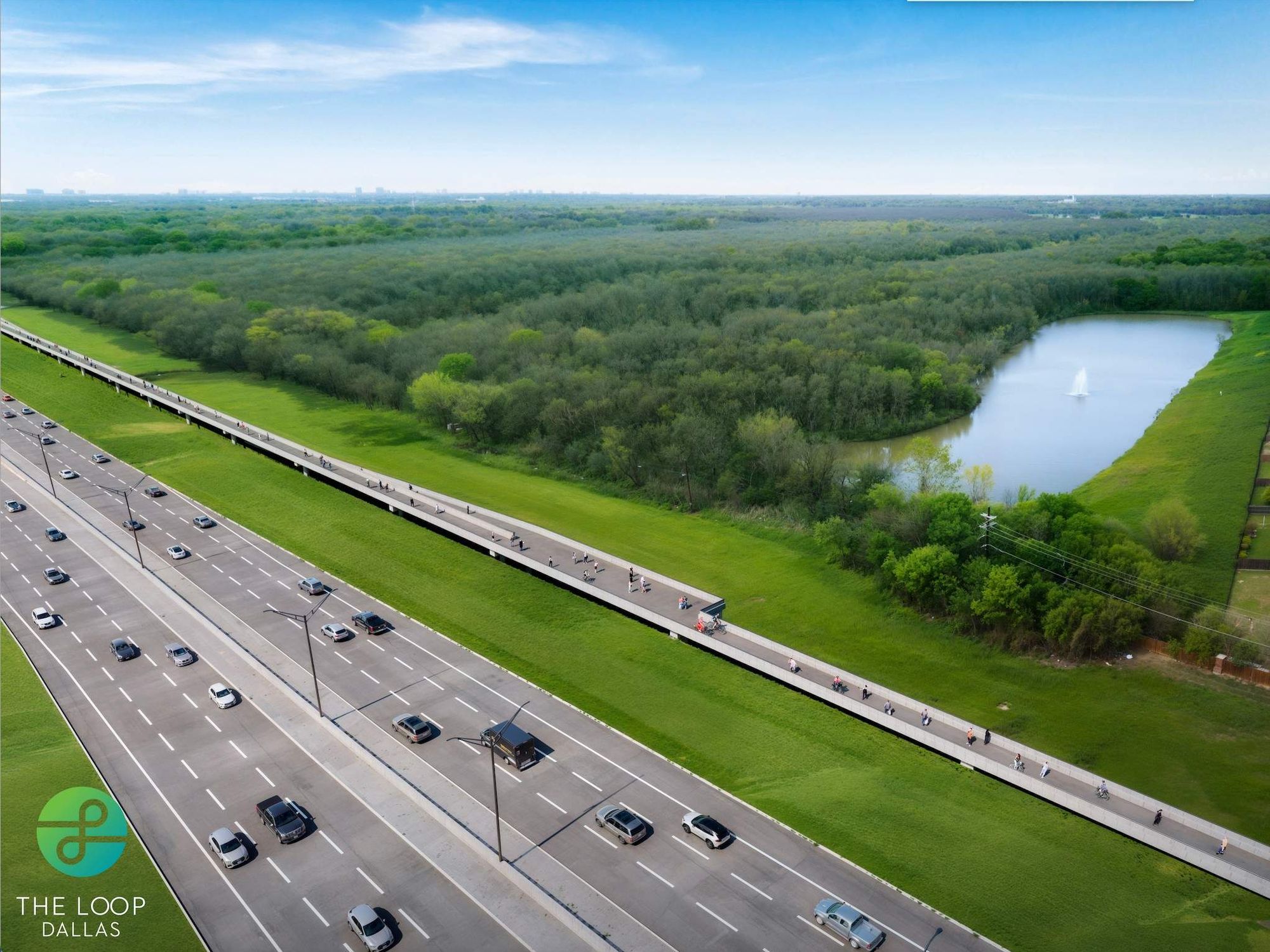 Trinity Forest Spine Trail rendering