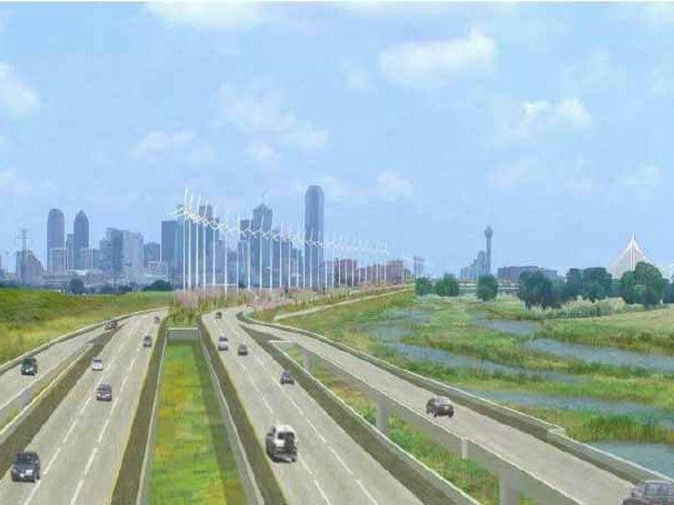 Trinity River toll road rendering