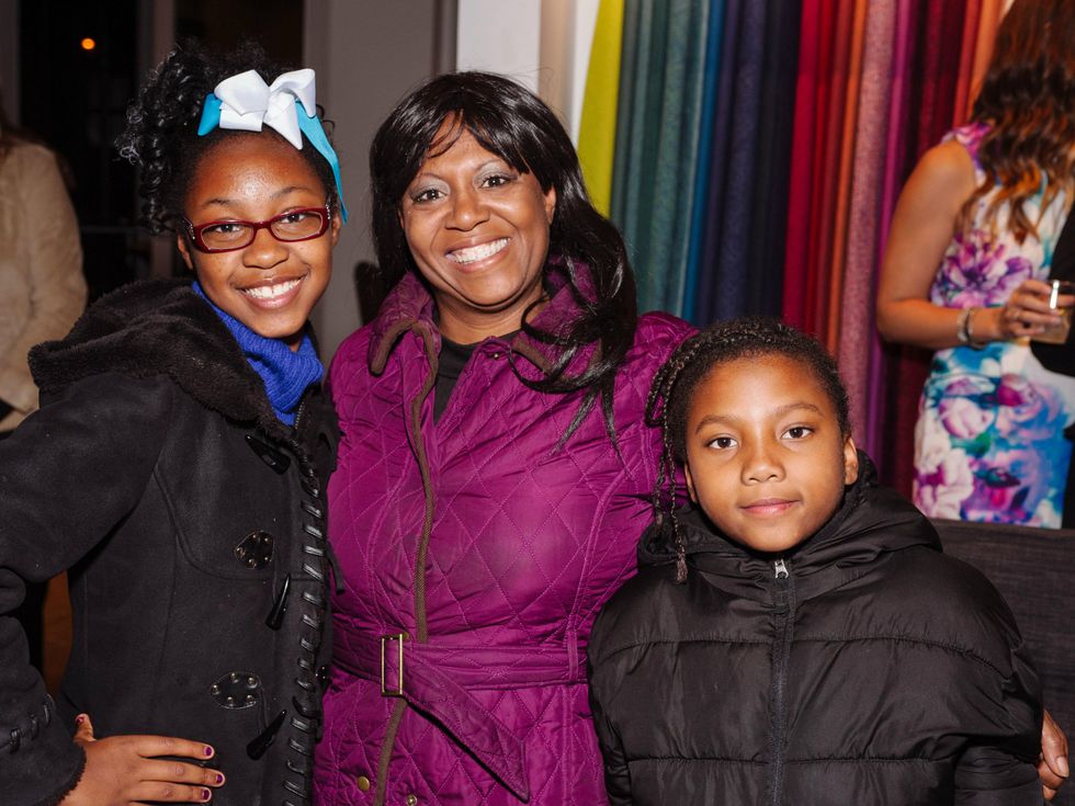 Trista Hopkins and daughters, Dwell Wrap Party