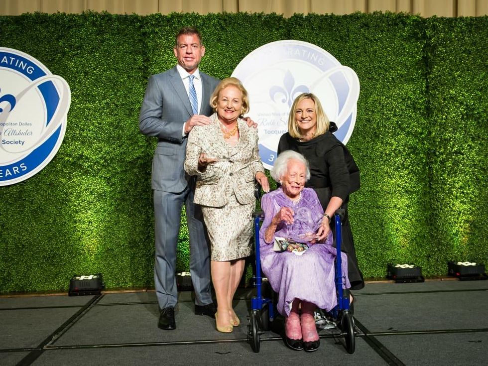 Troy Aikman, Margot Perot, Margaret McDermott, Jennifer Sampson