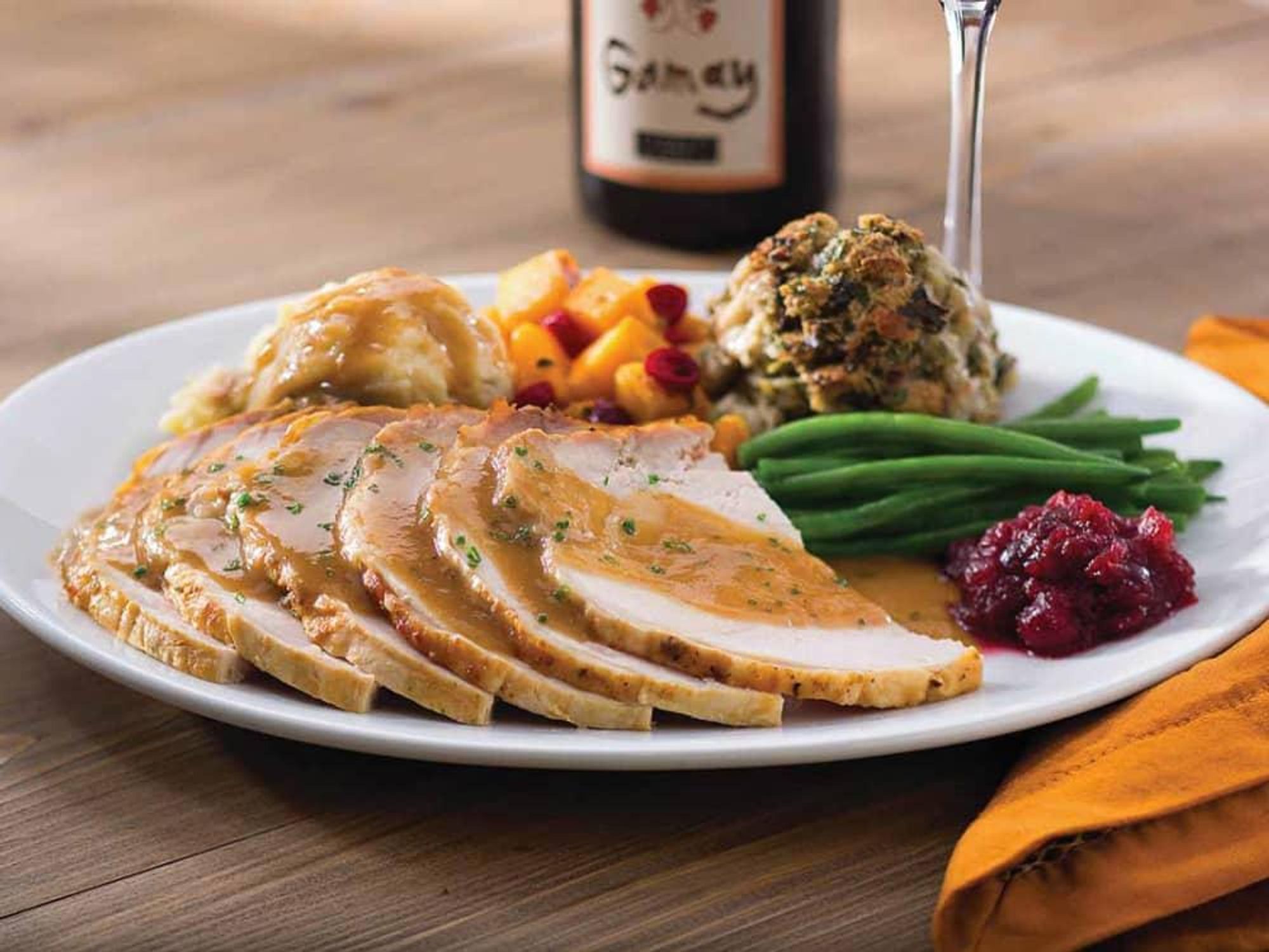 turkey cranberry sauce green beans