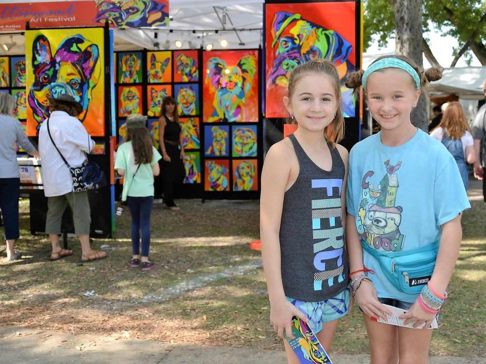 Two little girls at Cottonwood Art Festival