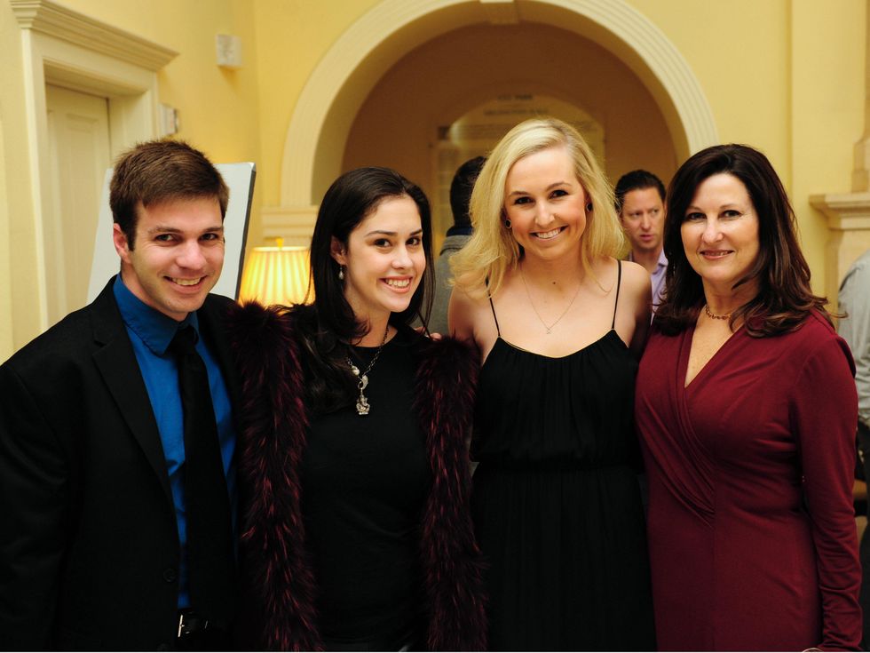 Tyler Stevens, India Rhodes,Sarah Harvey,Gay Waltrip Donnell, LPJC Winter Membership Party