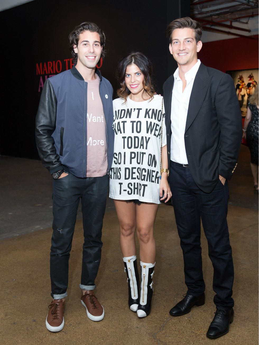 \ufffc \ufffc Dylan Elchami, Leigh Anne Sinacola, Zachary Shumway, Testino Opening DC