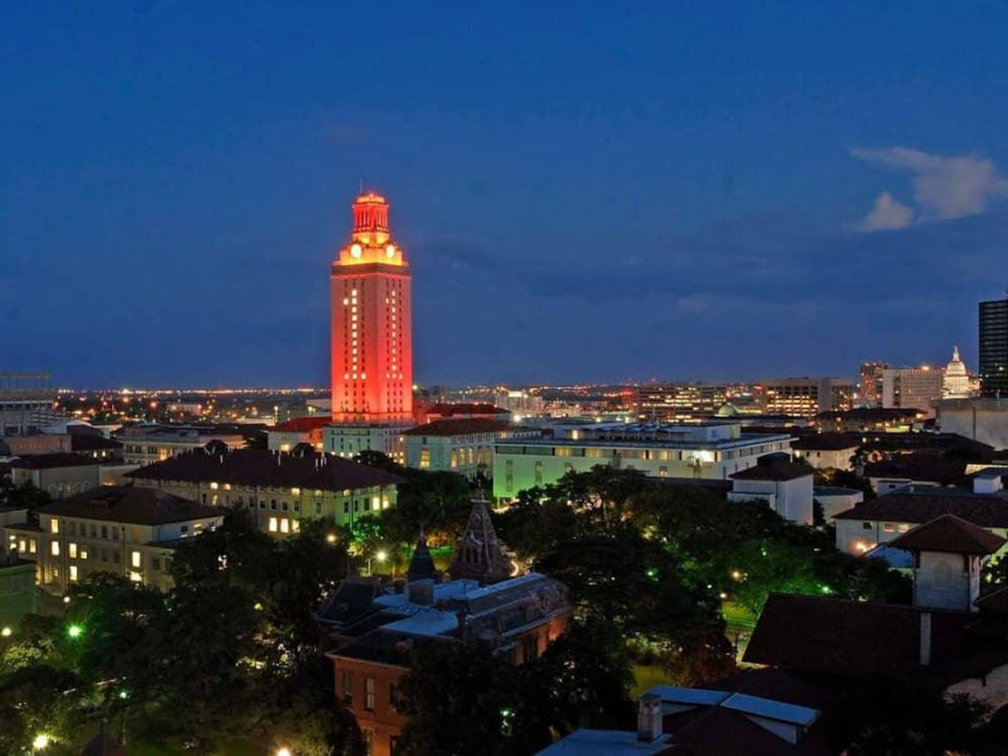 University of Texas at Austin tower aerial