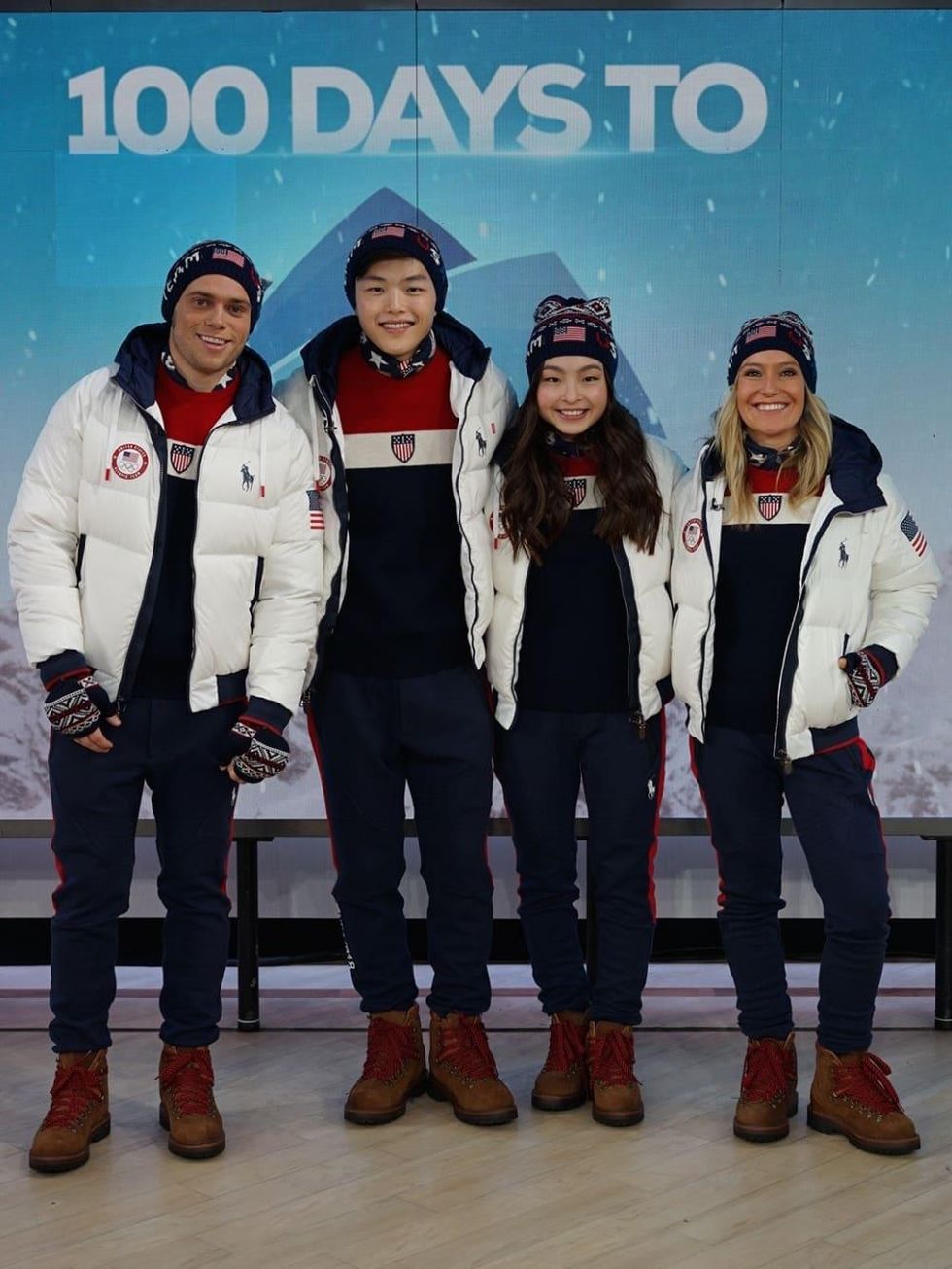 Unveiling of Ralph Lauren Team USA Winter Olympics closing ceremony uniforms