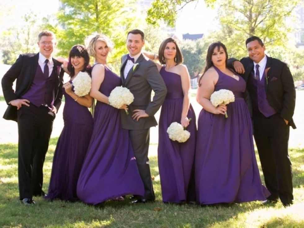 Upshaw Wedding, bridal party