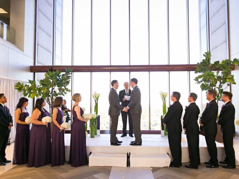 Upshaw wedding, ceremony