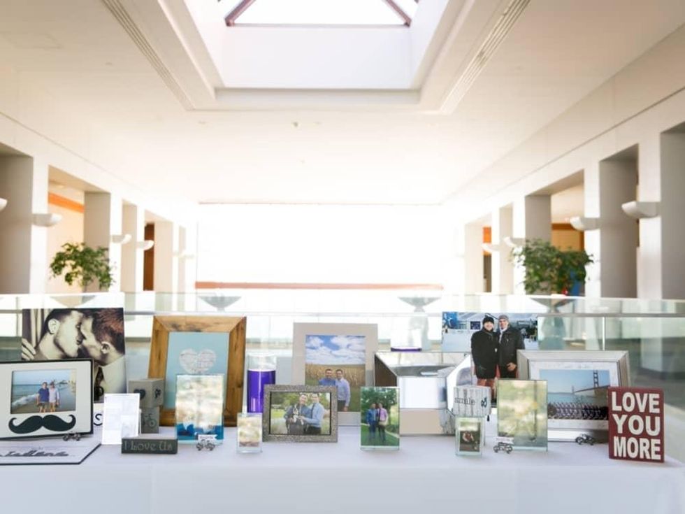 Upshaw wedding, table