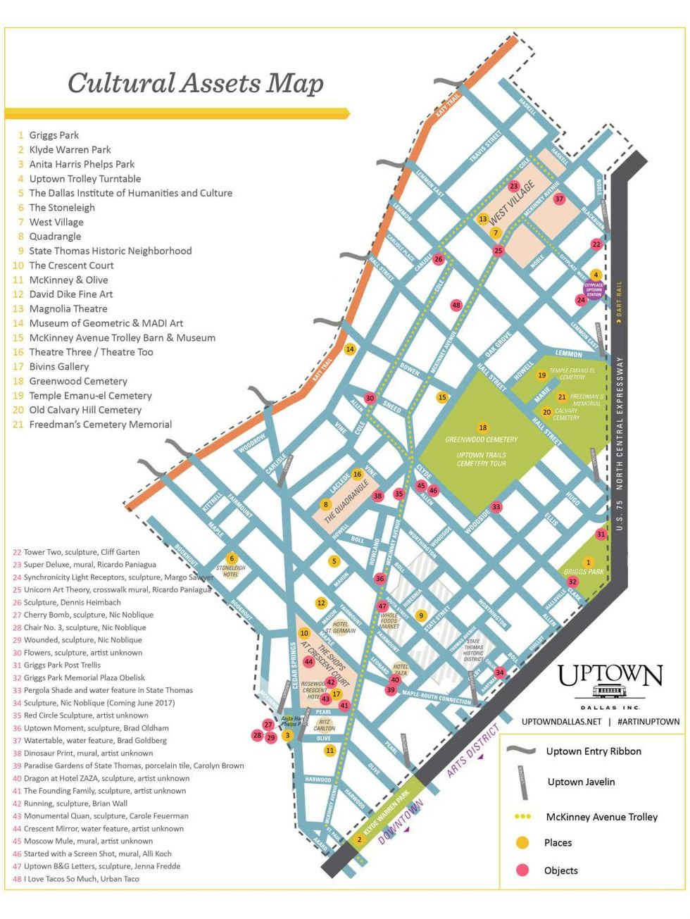 Uptown art map