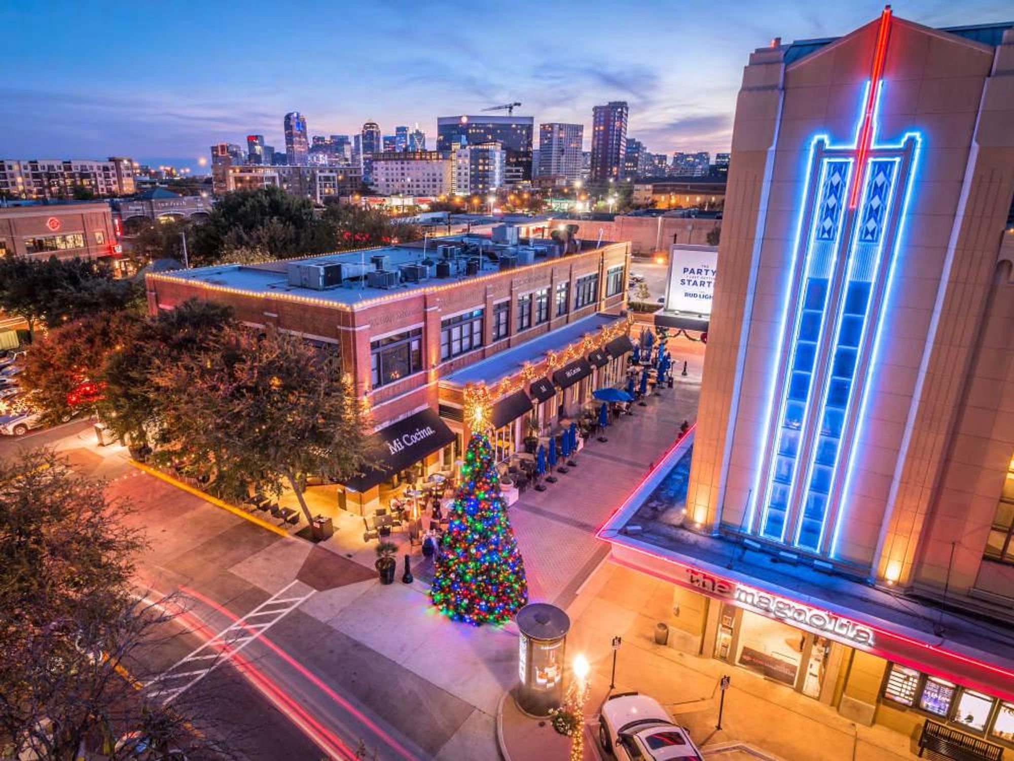 Uptown Dallas' West Village at the holidays