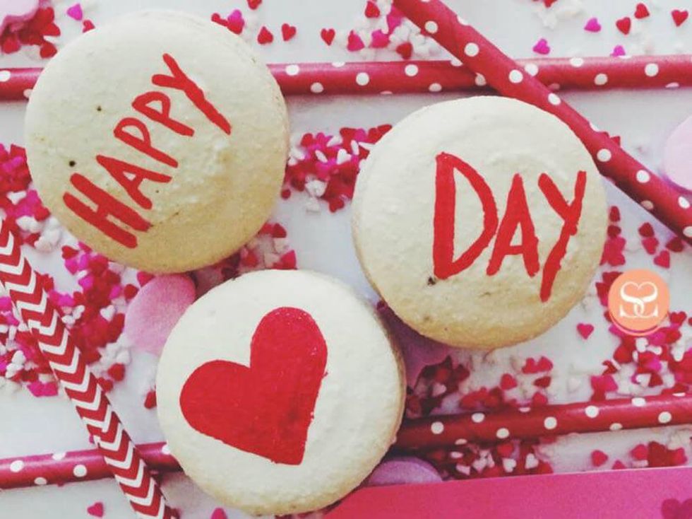 Valentine's Day macarons from Sucre Sucre by Lucia