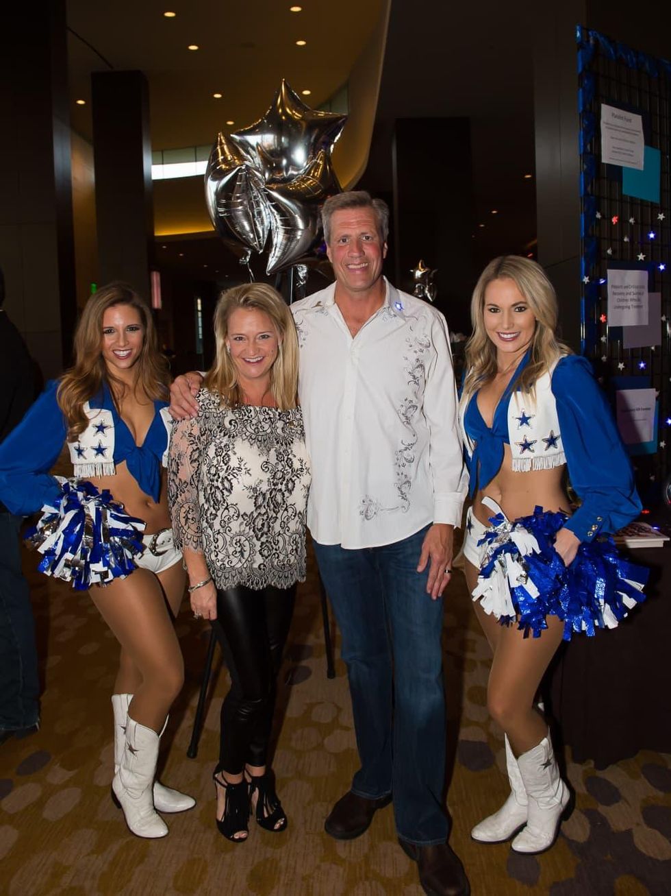 Valeria & Jeff Jones with the Dallas Cowboys Cheerleaders , EUTS 2017