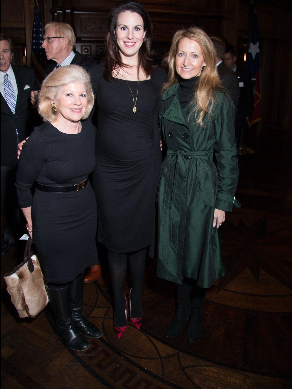 Valerie Bell, Rachel Trowbridge and Lynn McBee, Billiard Ball Kickoff