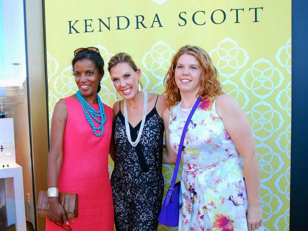 Valerie Salter, Kendra Scott, and Krista Moffett, kendra scott fort worth opening