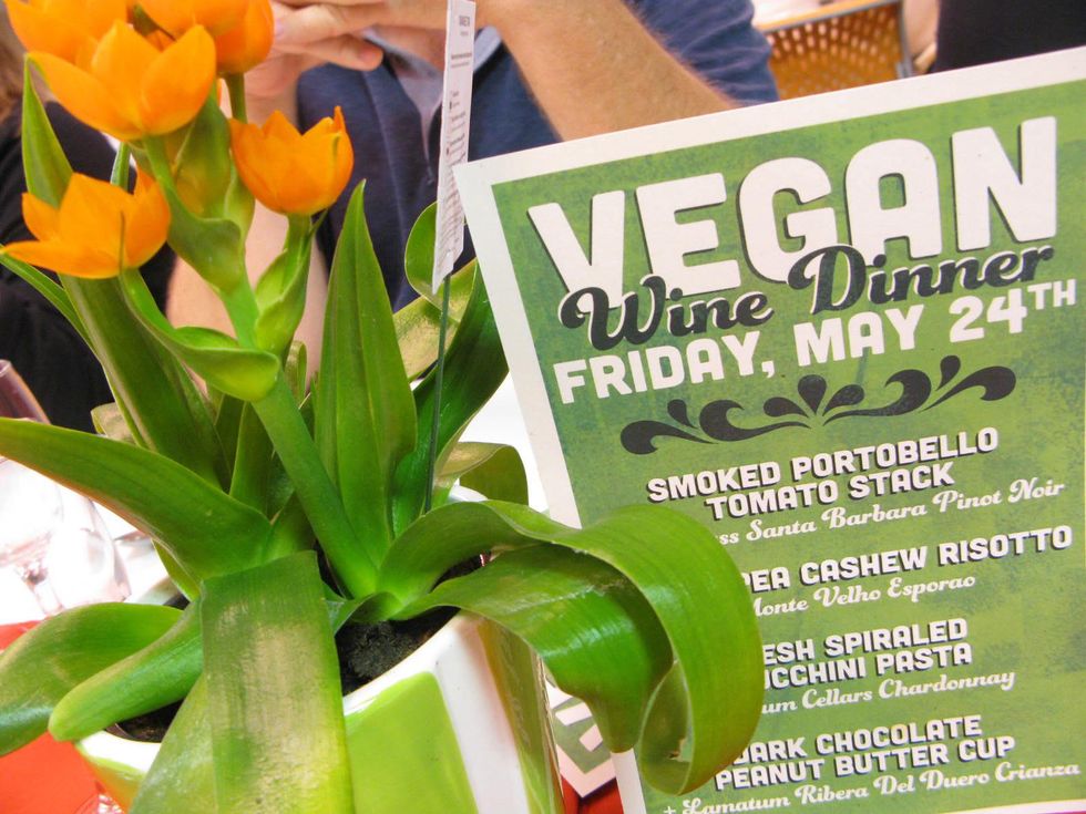 Vegan wine dinner