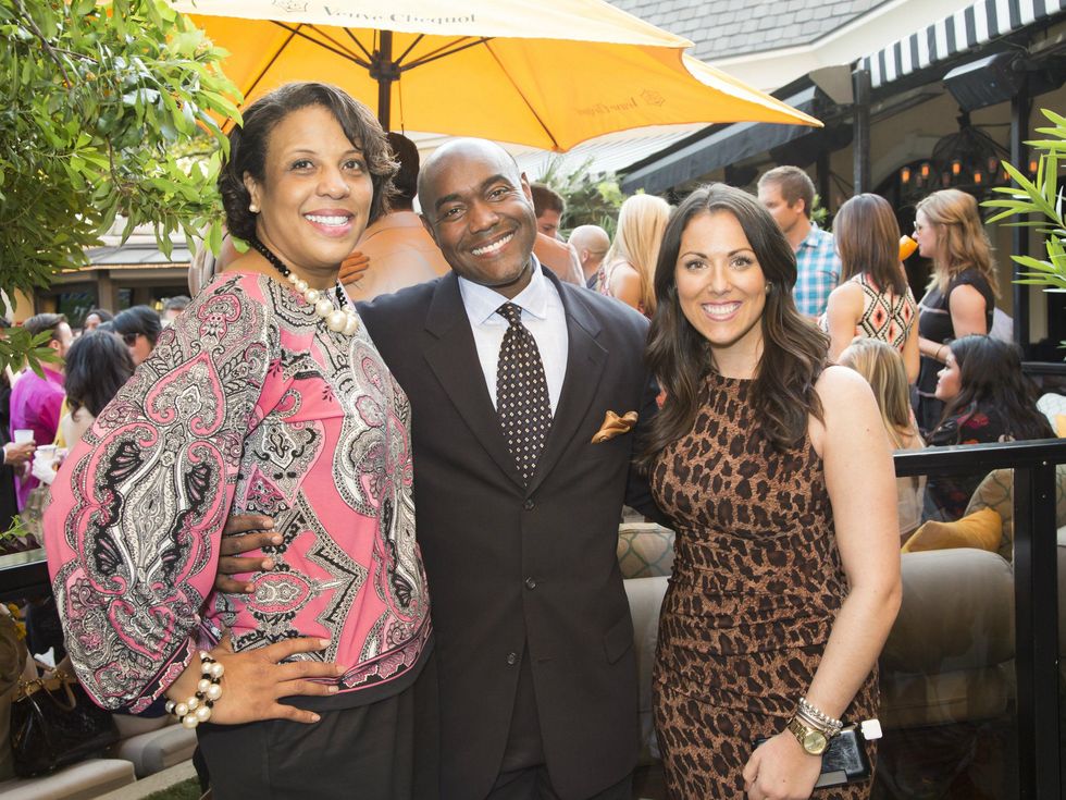 Velena & Jesse McRae, Liz Geurin, white party kick off