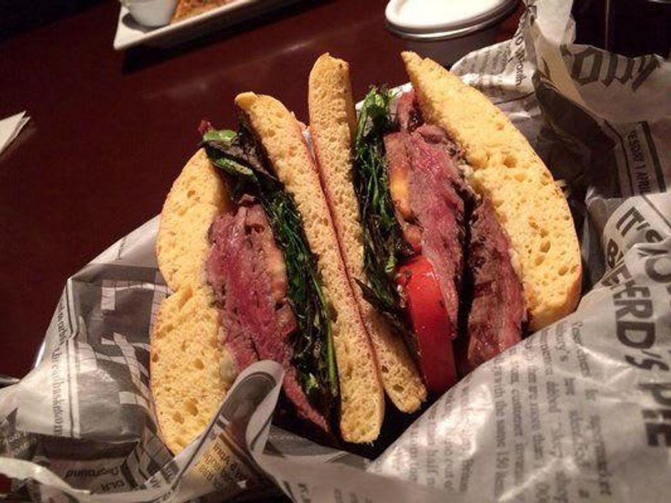 Vernon's Gastropub, steak sandwich
