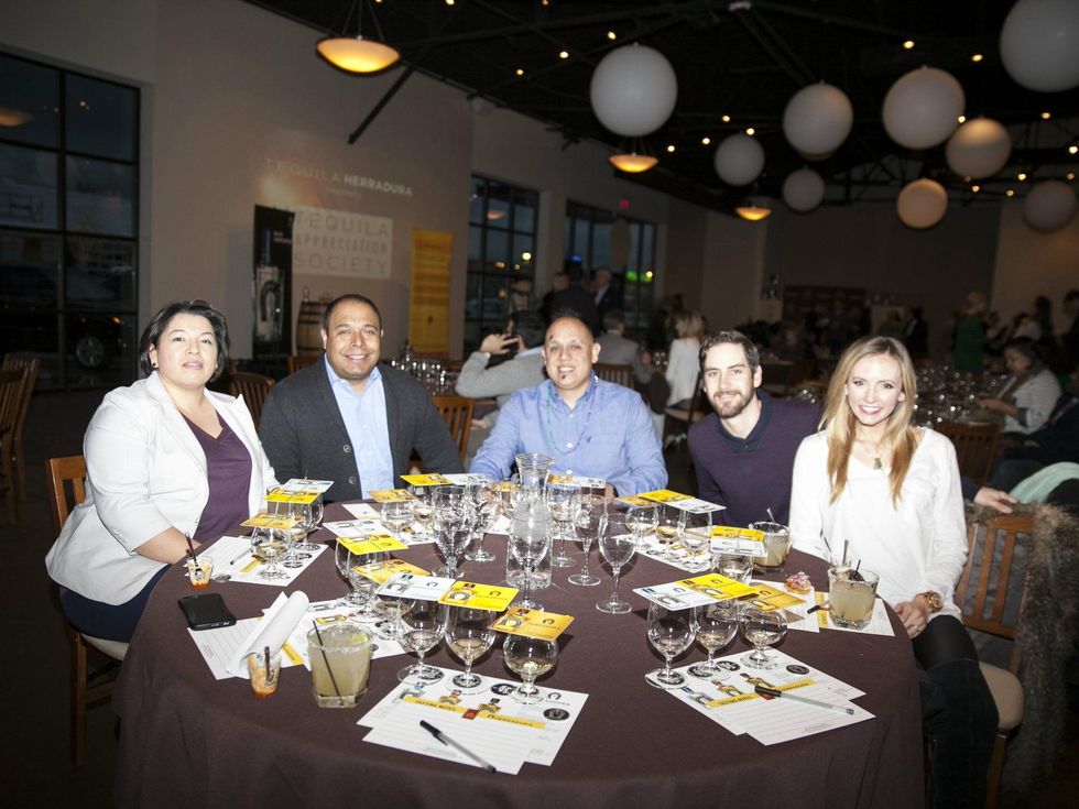 Victor Calzada, Yajaira Arenas, Mike Bravo, Casey Bunch and Taylor Bunch at Tequila Appreciation Society