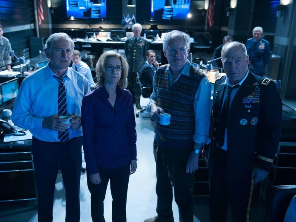 Victor Garber, Felicity Huffman, Jim Broadbent and Ted Levine in Big Game