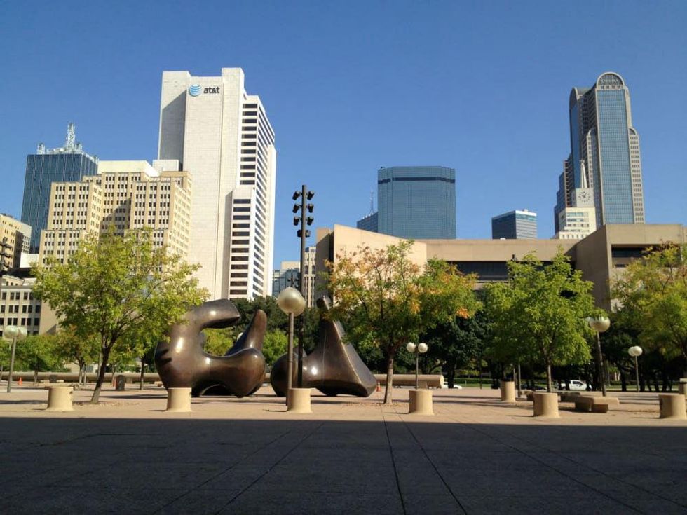 View from Dallas City Hall toward downtown