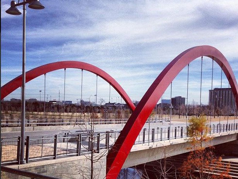View from the patio at the Break Bar & Grill in Addison