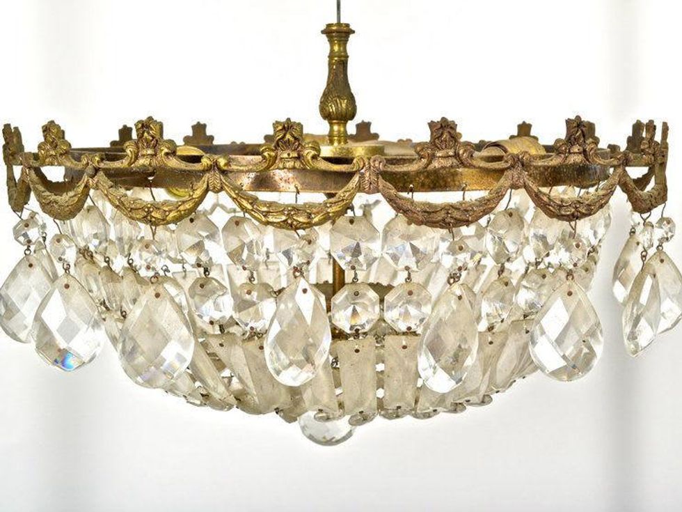 Vintage bronze chandelier from Everything But The House