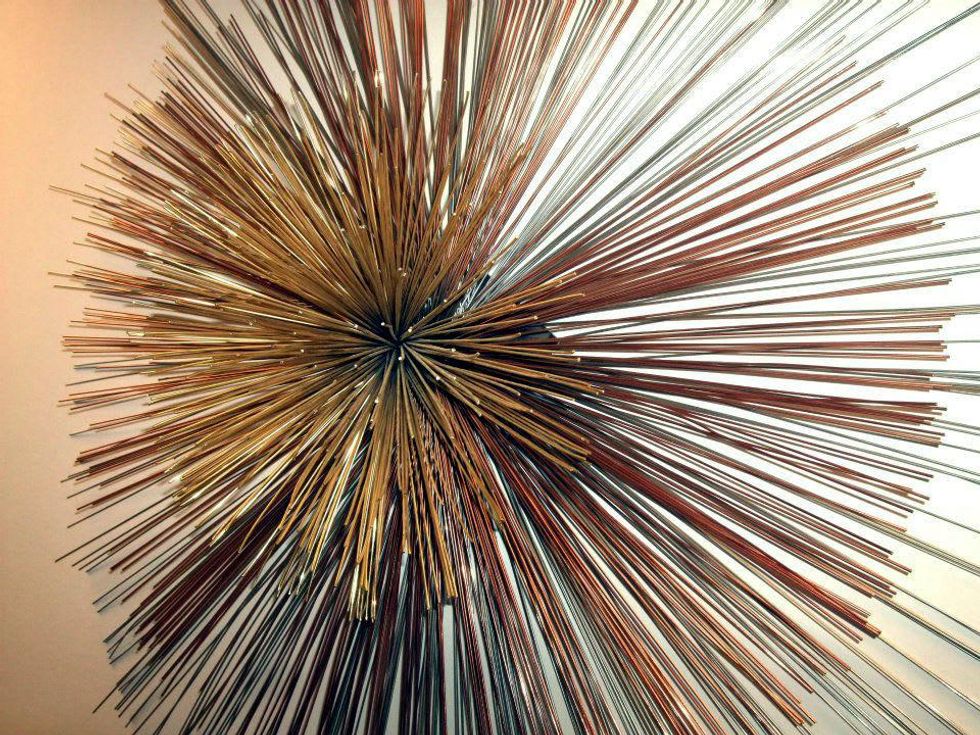 Vintage wall art at Vieux in Richardson