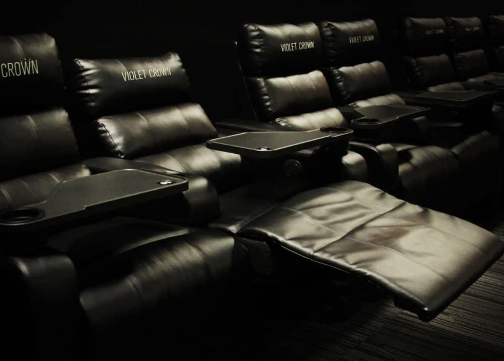 Violet Crown theater seats